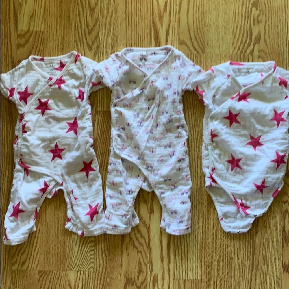 Aden & Anais Jumpsuits Onesie Bundle 0-3 and 3-6